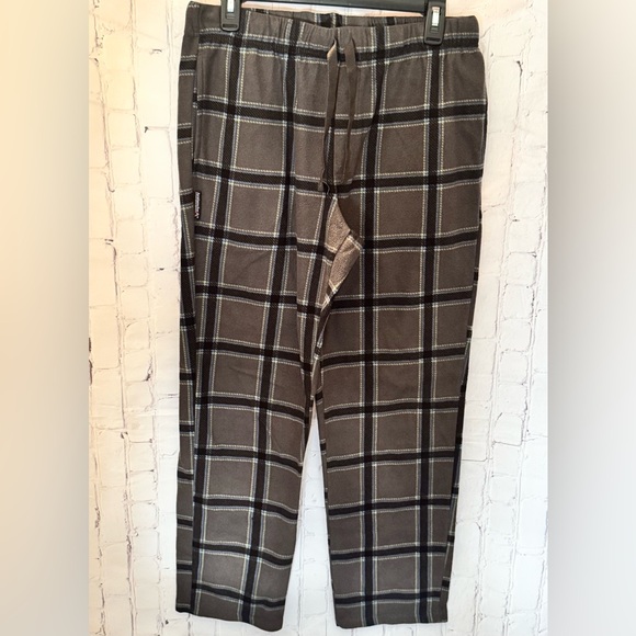 Avalanche Men's Plaid Fleece - Black/Grey/light Blue/Light Green Sleepwear Pants - Picture 1 of 6